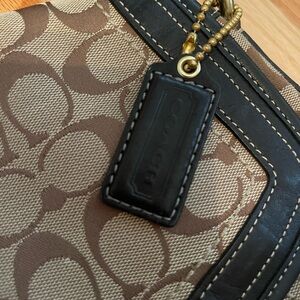 Classic COACH shoulder bag.